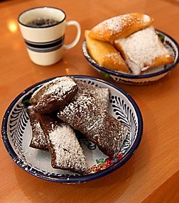 Jennifer Reynolds/The Daily News Shrimp N Stuff Downtown is serving up chocolate beignets along with the traditional ones.