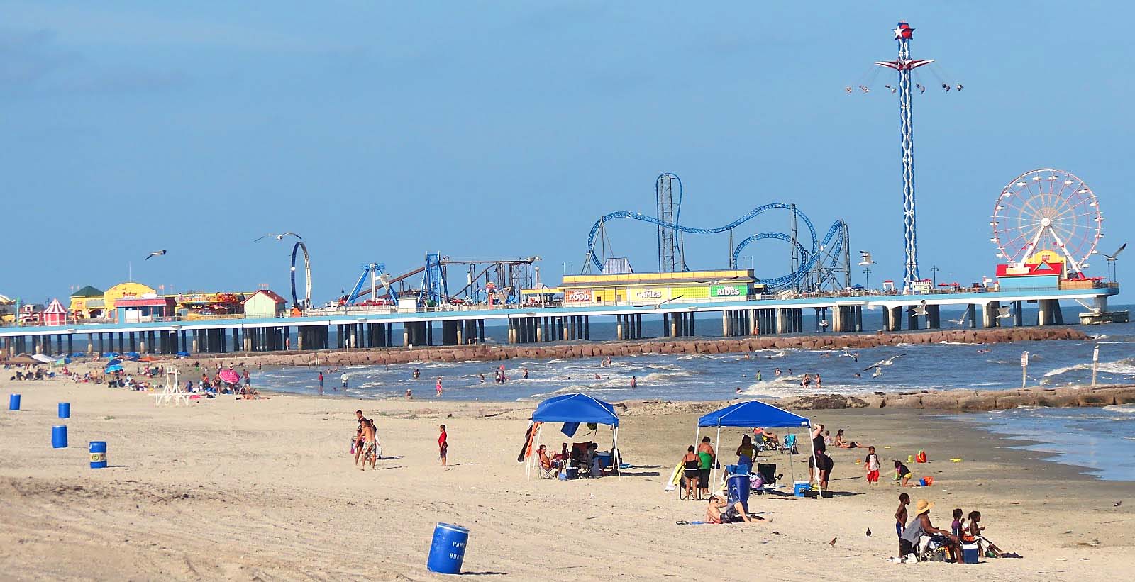 Galveston Tx Beach Beach Baby Free To Full Service