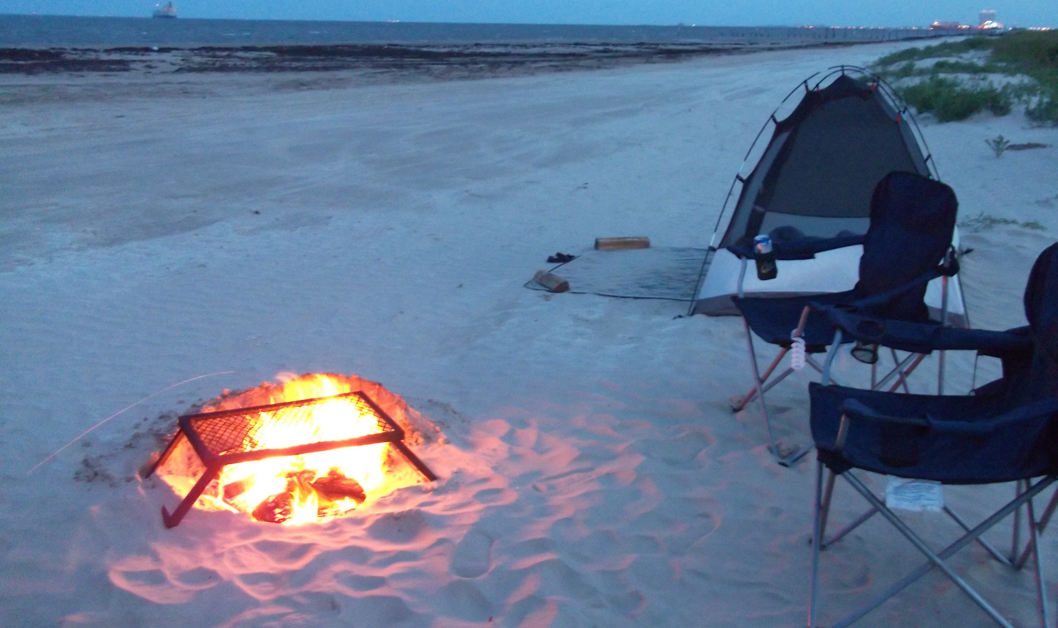 beach camping rv galveston tx