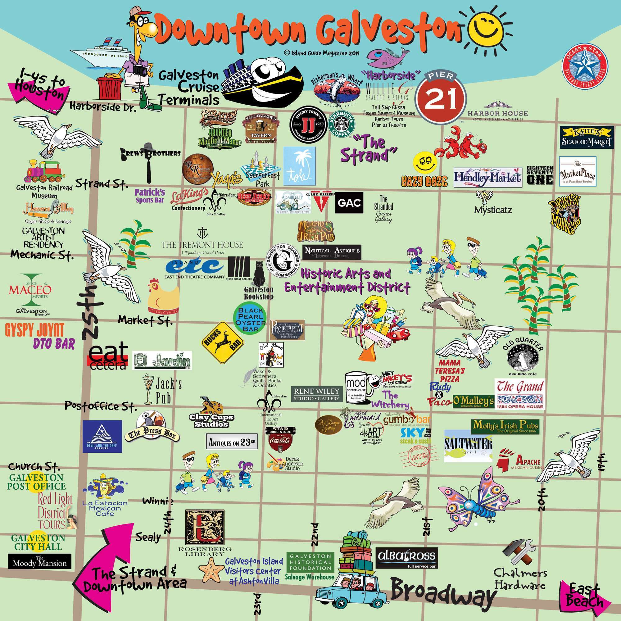 Maps Of Cities Galveston Tx