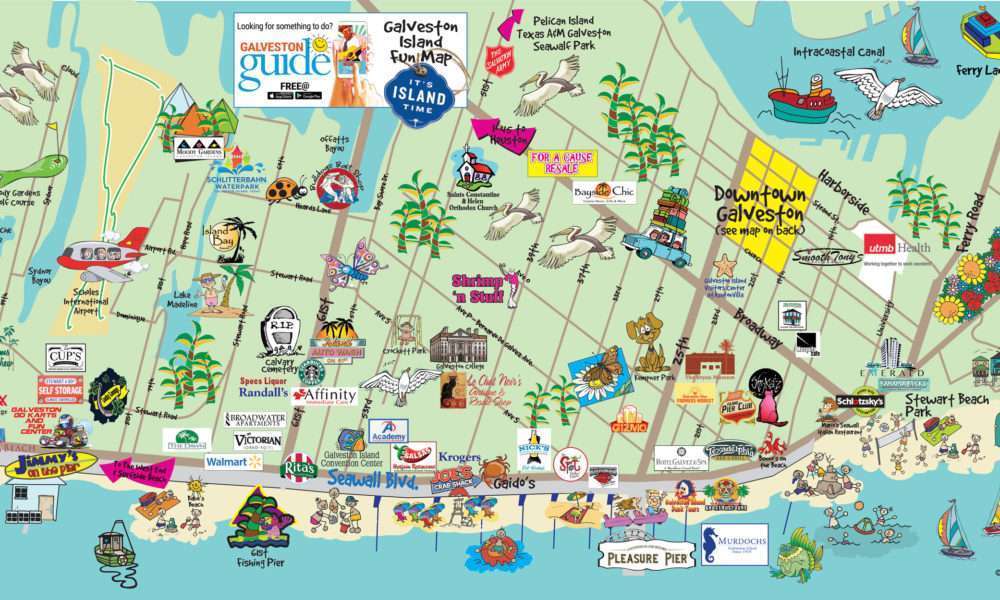 Printable Galveston Map